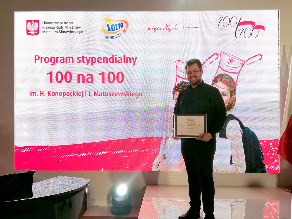 Student Wydziału Mechanicznego wyróżniony