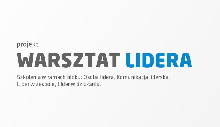 logo projektu Warszat Lidera