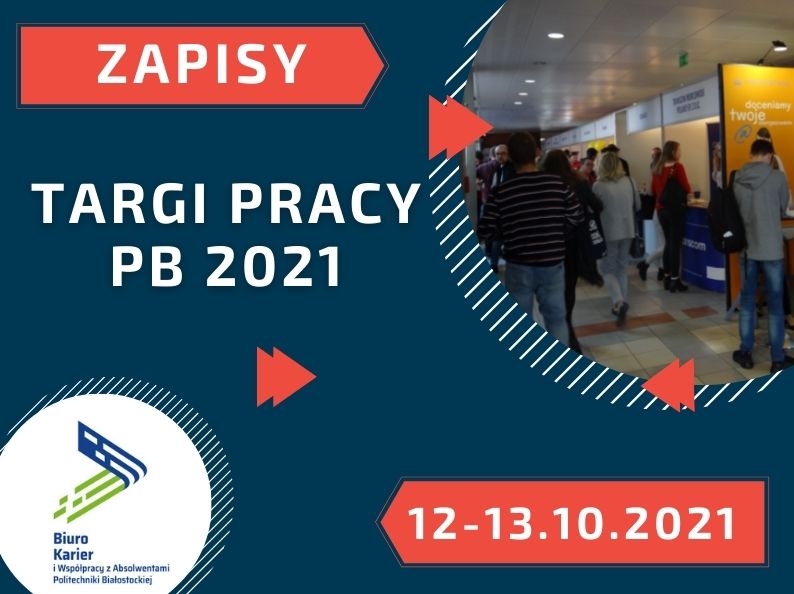 Zapisy na jesienne Targi Pracy PB, baner