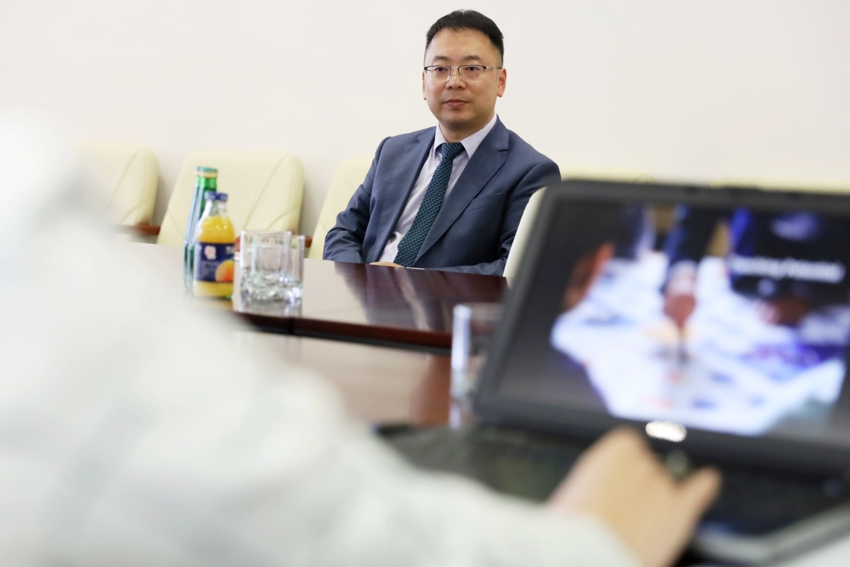 Chiński minister odwiedził Politechnikę, fot. Katarzyna Cichoń, Politechnika Białostocka