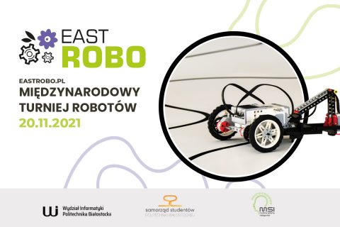 Grafika Turnieju EastROBO międzynarodowego Turnieju Robotycznego w dniu 20.11.2021