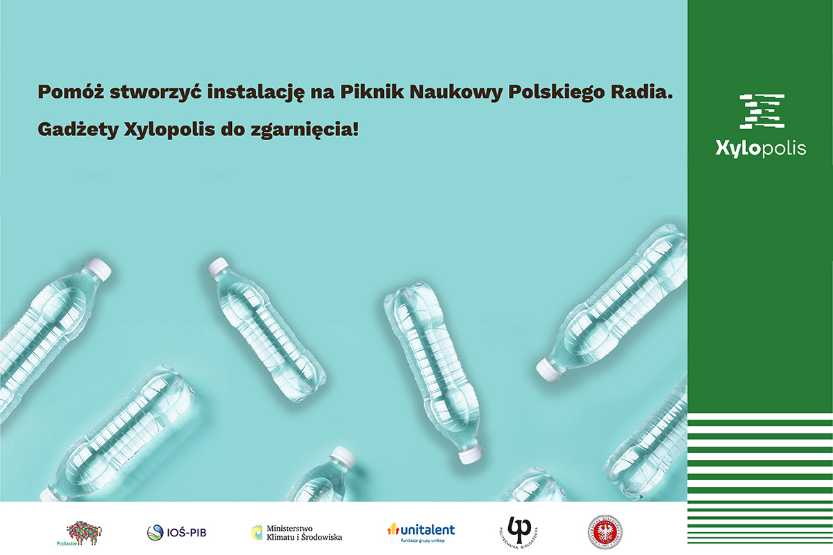 Zbieramy butelki PET. Artystyczna instalacja z recyklingu / Politechnika Białostocka