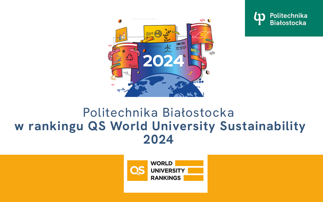 Politechnika Białostocka w rankingu QS World University Sustainability 2024 - grafika