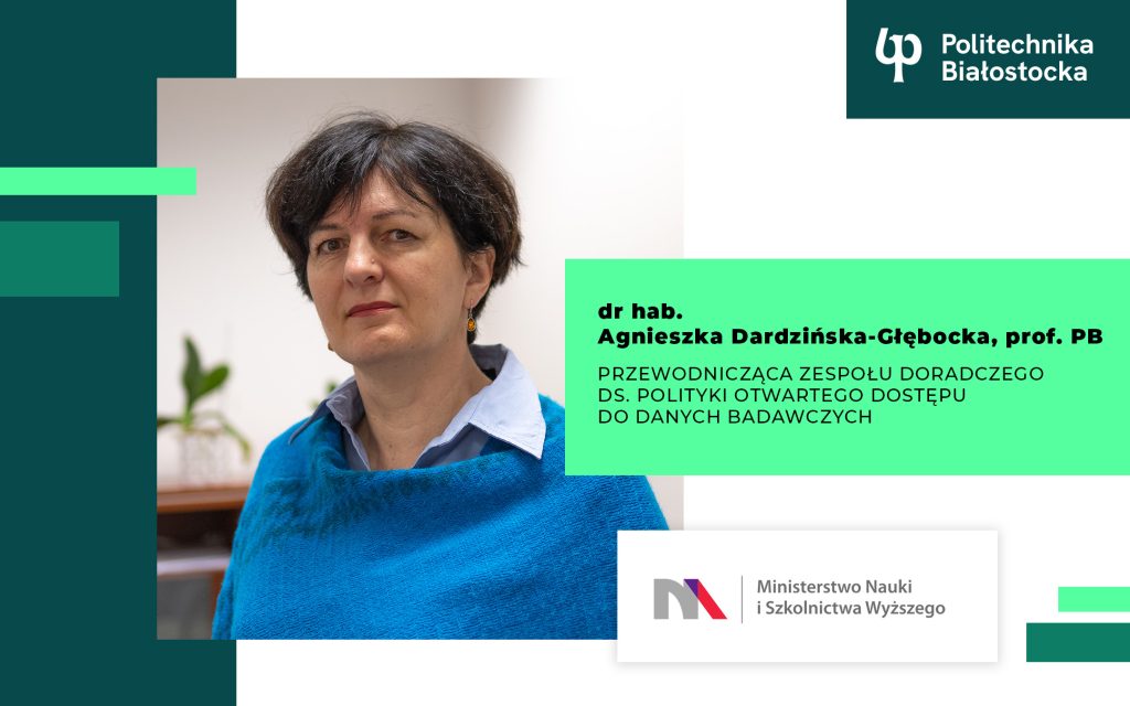 Dr hab. Agnieszka Dardzińska-Głębocka, prof. PB przewodniczącą zespołu doradczego Ministra Nauki