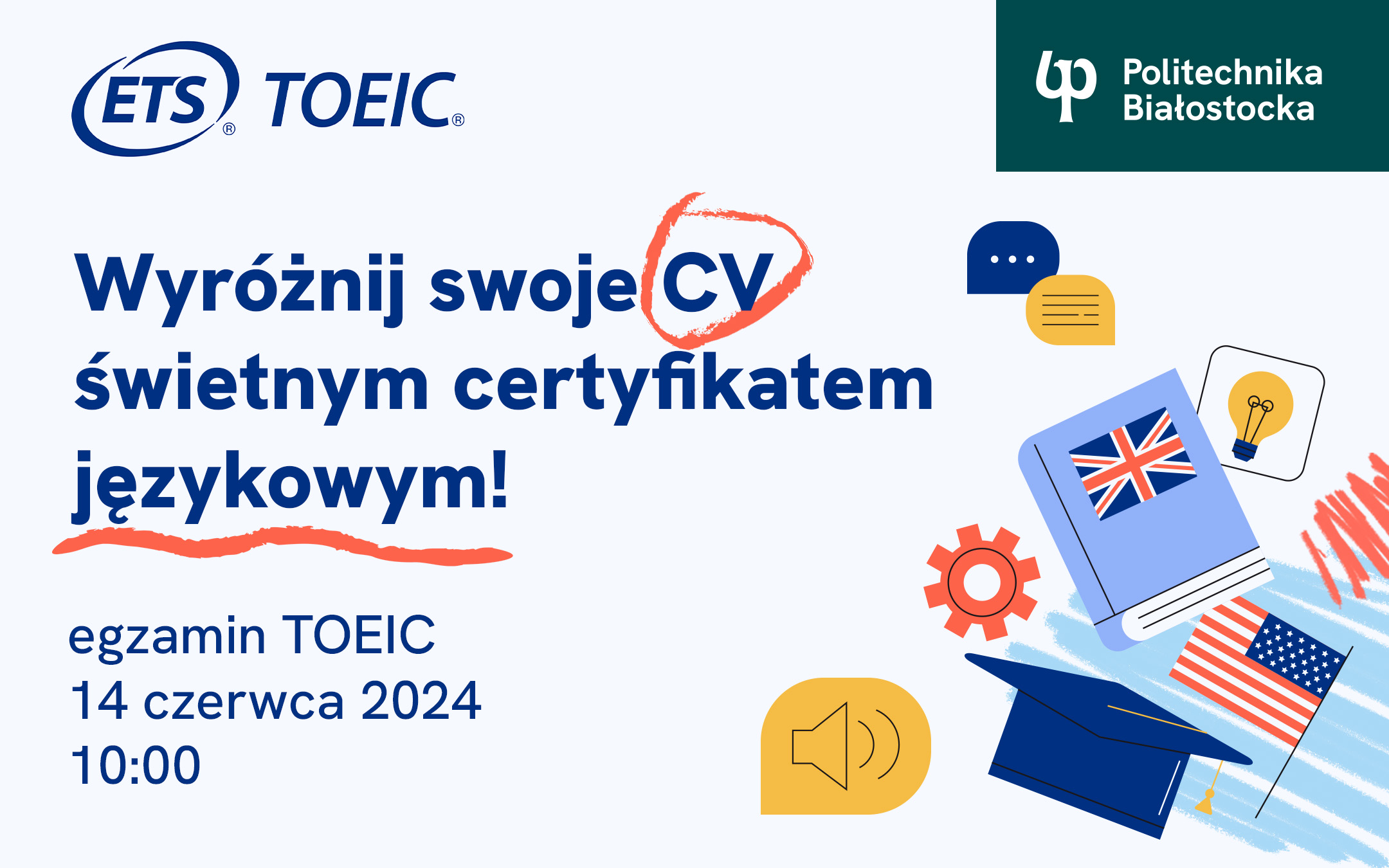 TOEIC - egzamin z jez. ang. na PB - grafika