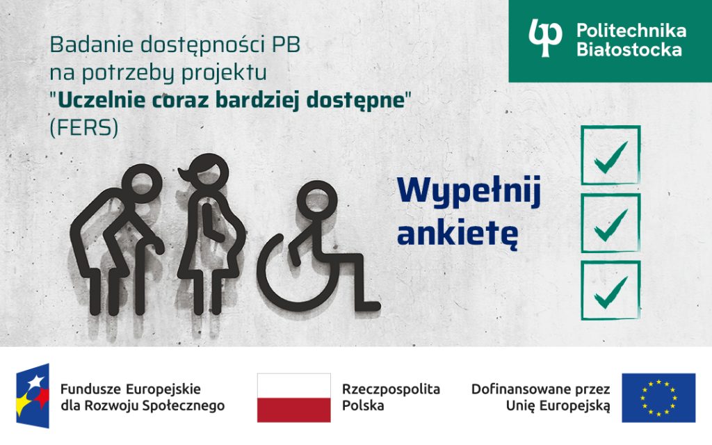 Ankieta pomoże złożyć wniosek w konkursie „Uczelnie coraz bardziej dostępne”