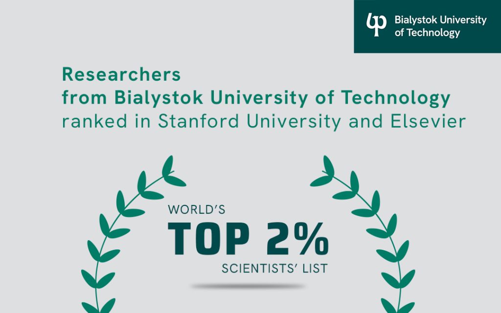 Researchers from Bialystok University of Technology among the TOP 2% of the World’s Best Scientists!