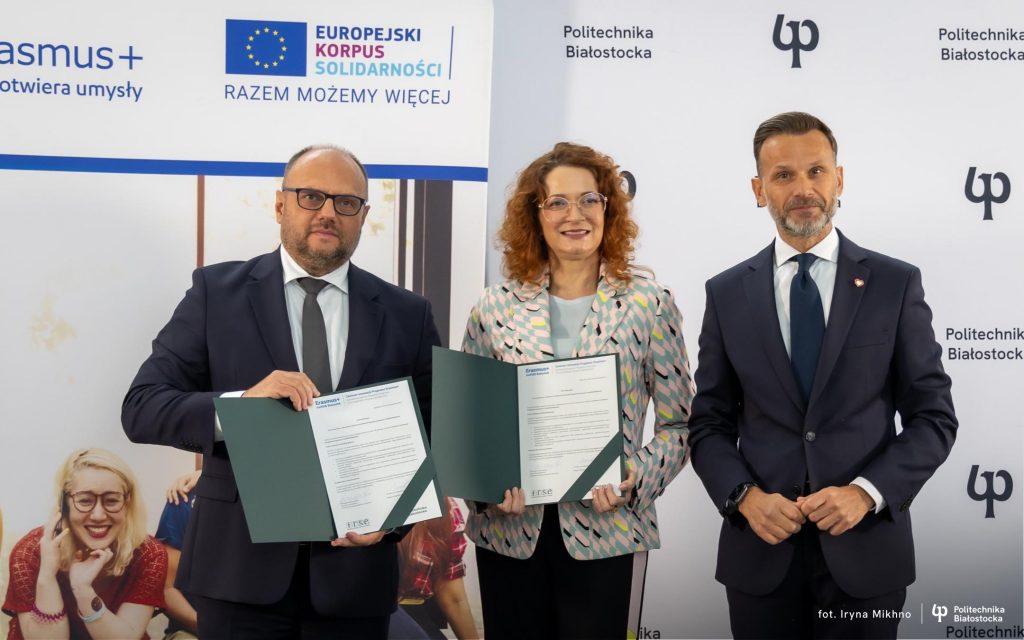 Politechnika Białostocka wraz z FRSE otworzyła Centrum Innowacji Programu Erasmus+ InnHub Białystok