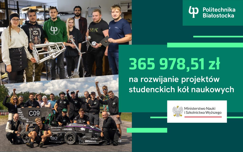 Bolid i łazik marsjański z Politechniki Białostockiej dostały 366 tys. złotych na rozwój