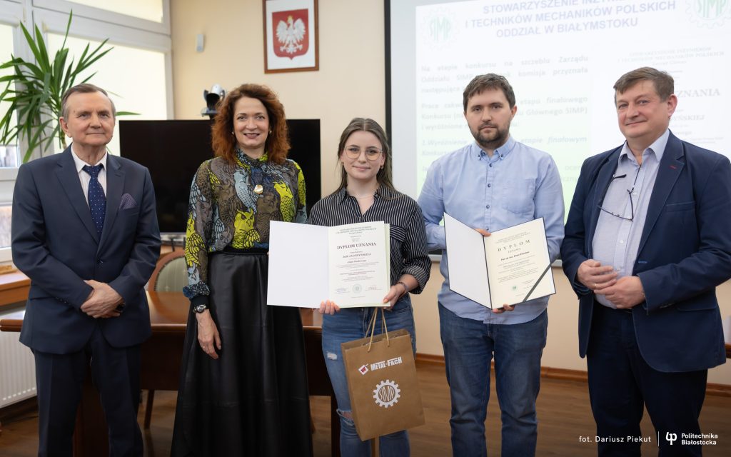 Najlepsze prace dyplomowe o profilu mechanicznym w Politechnice Białostockiej nagrodzone