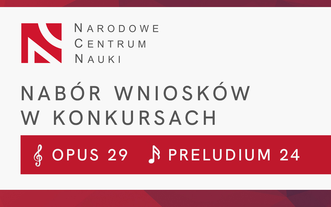 Konkursy NCN Opus 29 oraz Preludium24 - grafika