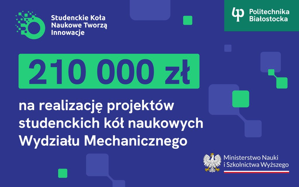 Studenci Politechniki Białostockiej dostaną 210 tys. zł na innowacyjne projekty