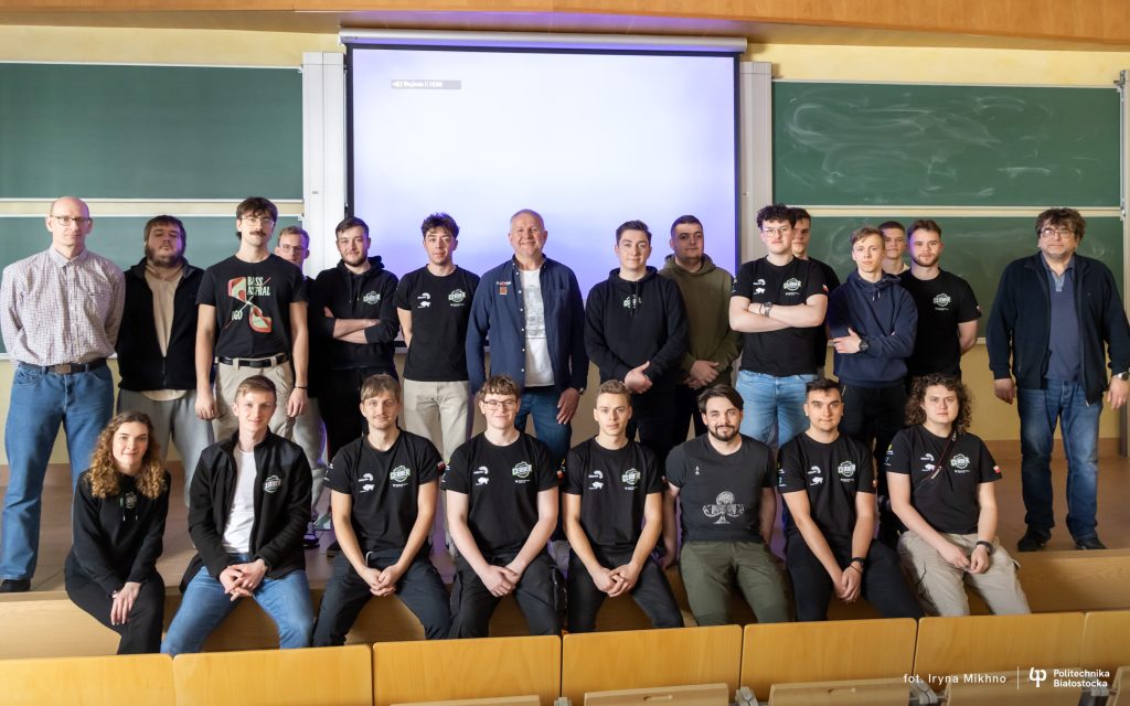 Jarosław Kazberuk odwiedził Wydział Mechaniczny Politechniki Białostockiej