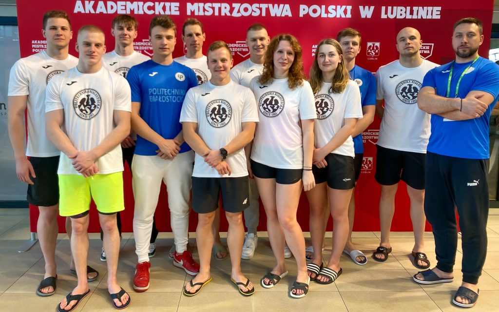 Studenci pływacy z Politechniki Białostockiej medalistami Akademickich Mistrzostw Polski