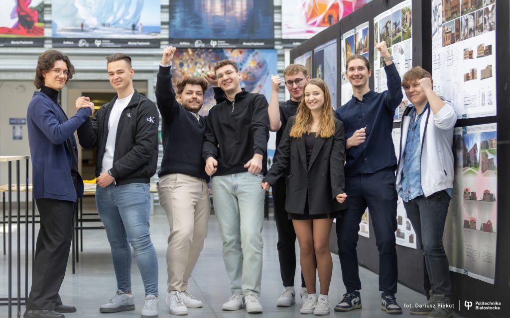 Studenci Wydziału Architektury Politechniki Białostockiej przedstawili „Nowy koncept starej szkoły Tarbut”. Wyniki konkursu Lukanova Construction