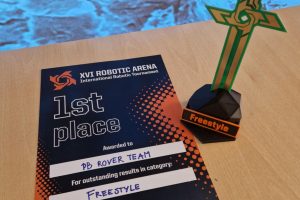 Dyplom za I miejsce dla Rover Team PB na zawodach we Wrocławiu