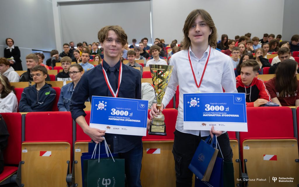 Konkurs o indeks Politechniki Białostockiej „Matematyka stosowana” wygrali uczniowie I LO w Białymstoku