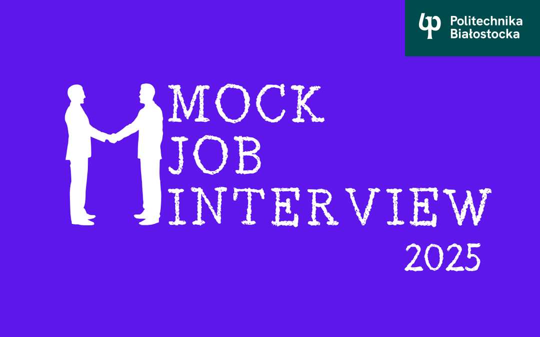 Grafika zaproszenie na Mock Job Interview 2025