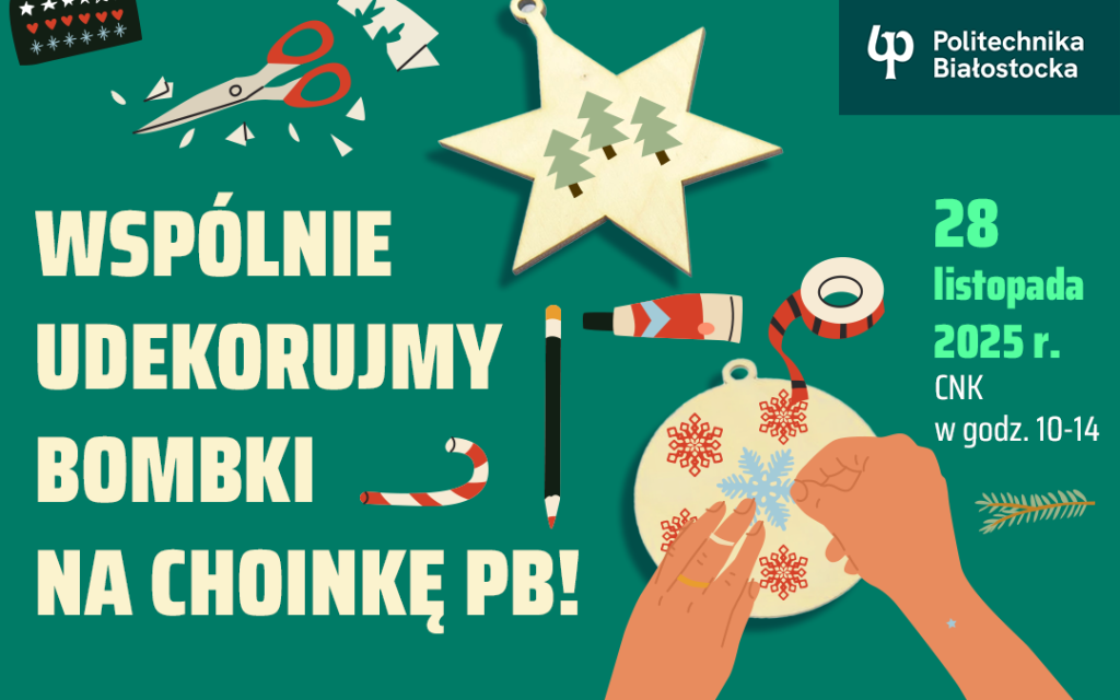 Zapraszamy całą naszą społeczność akademicką do wspólnego dekorowania bombek 28 listopada 2025