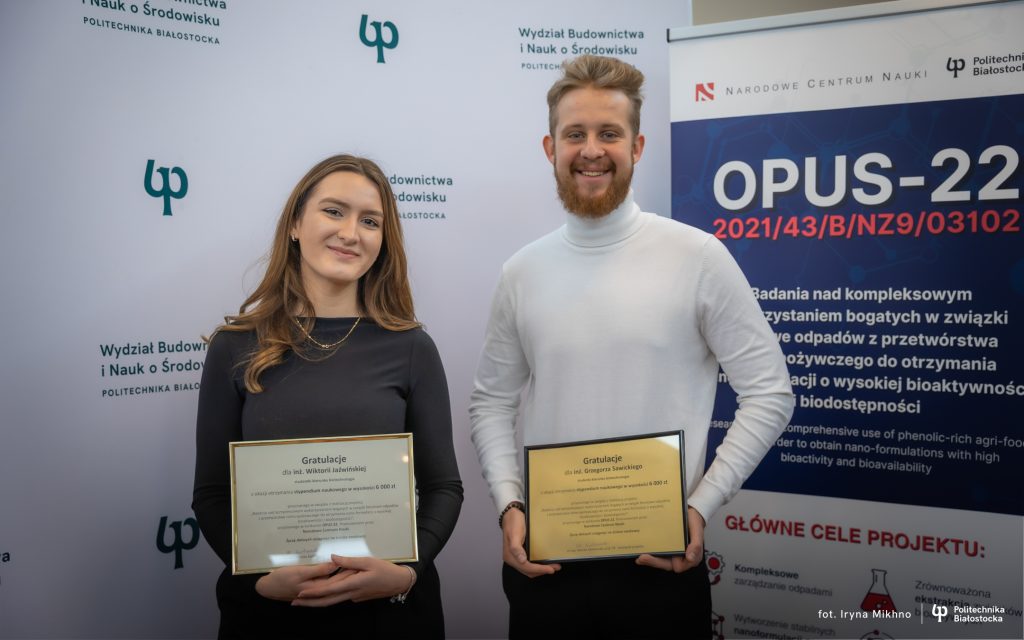 Studenci biotechnologii dołączyli do projektu Narodowego Centrum Nauki realizowanego w Politechnice Białostockiej