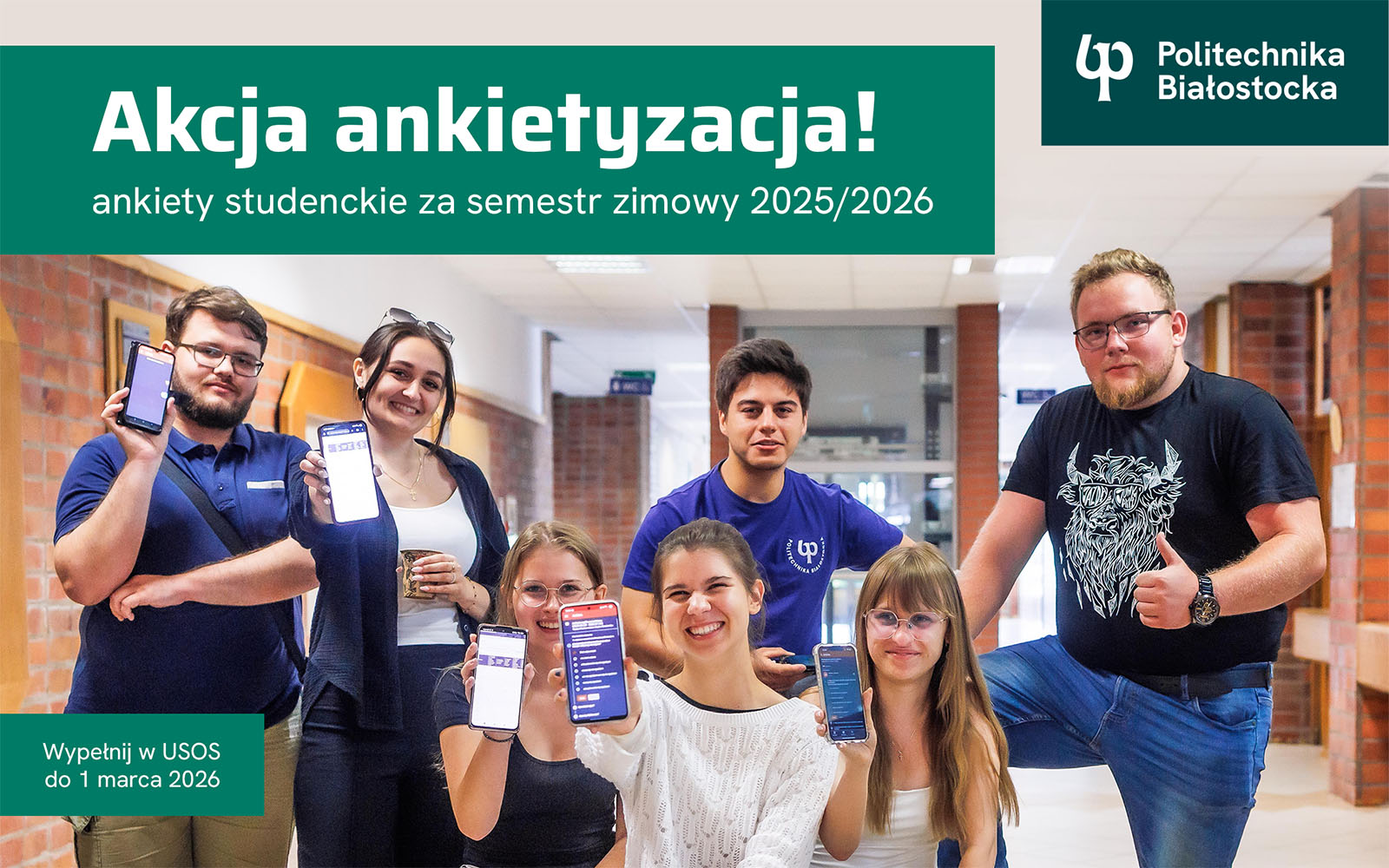 Akcja ankietyzacja. Ankiety studenckie za semestr zimowy 2025/2026