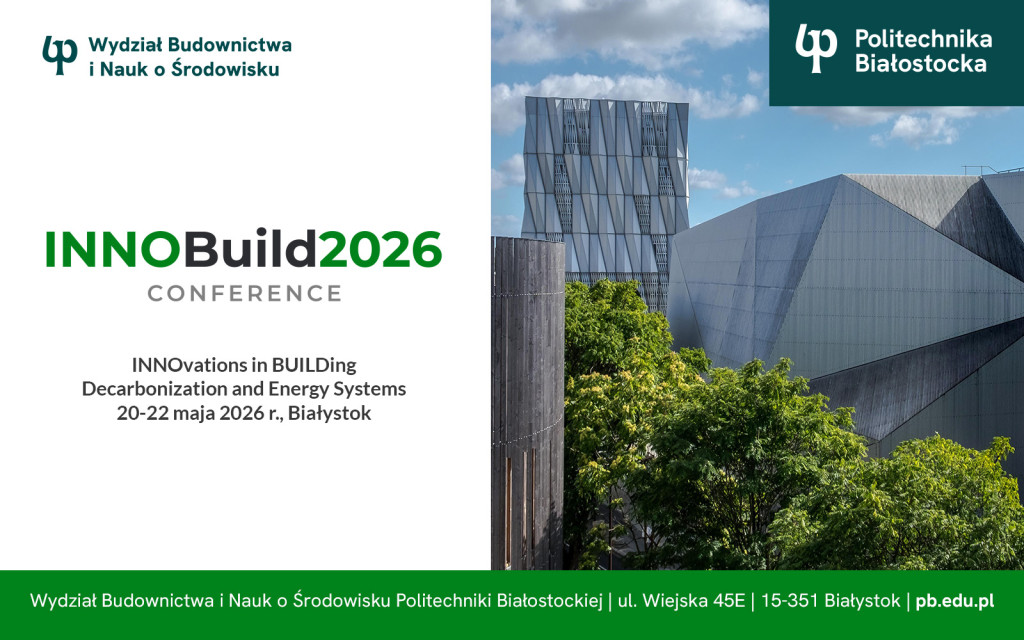 grafika konferencji InnoBuild, z obrazem i napisami