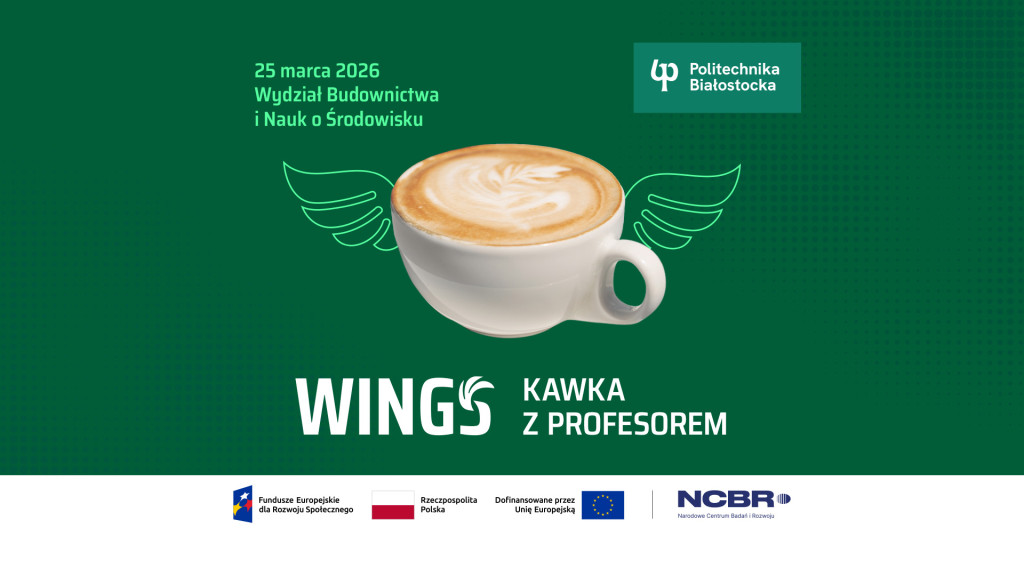 Kawka z Profesorem – spotkanie z dr inż. Marią Walery, prof. PB