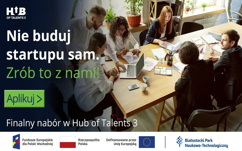 Nabór do 6. cyklu inkubacji w Hub of Talents 3