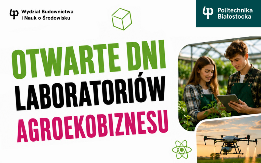 grafika z napisem: Otwarte Dni Laboratoriów Agroekobiznesu