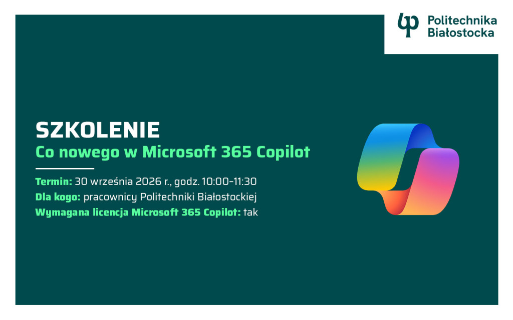 grafika - szkolenie Co nowego w Microsoft 365 Copilot