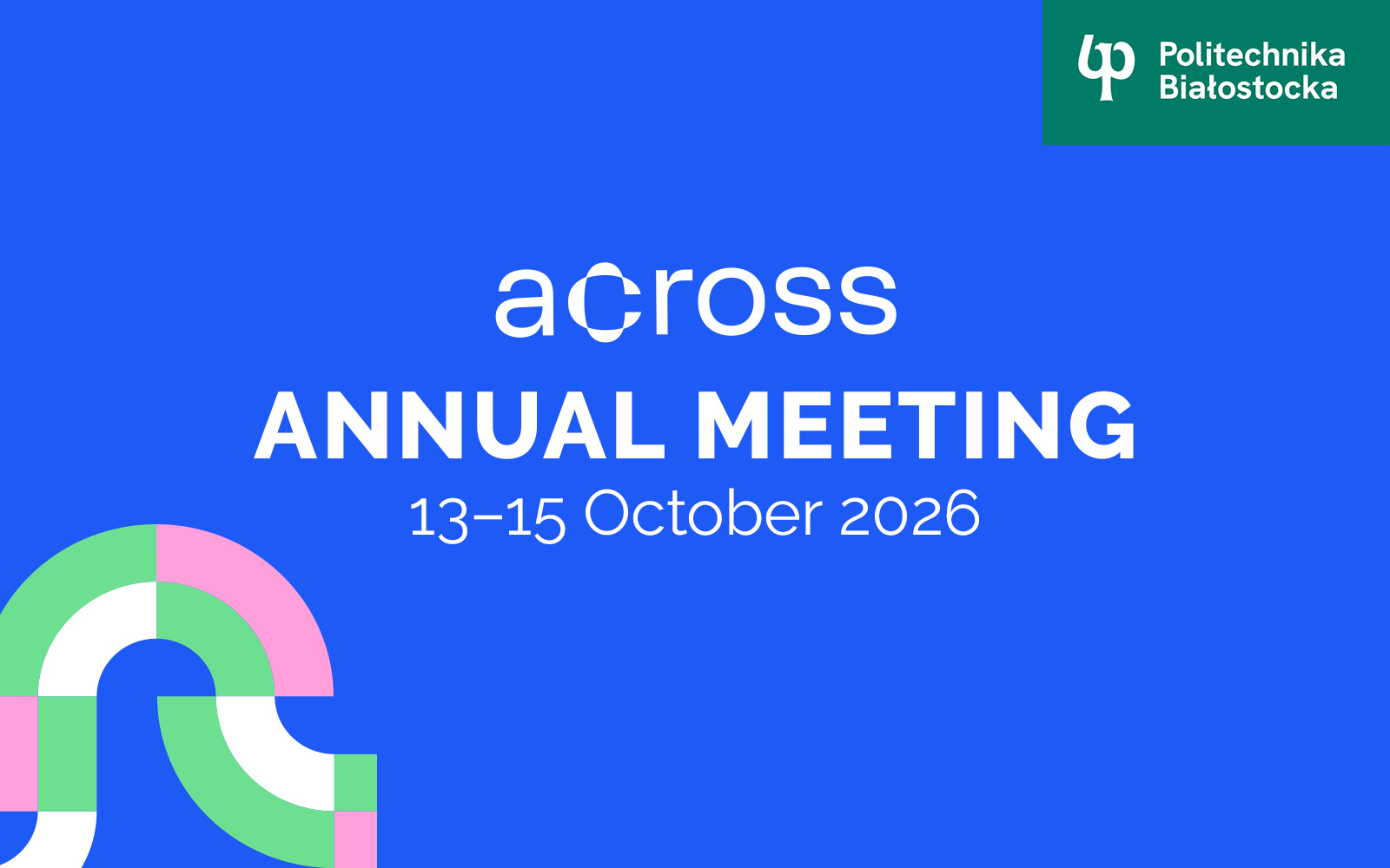 grafina z napisem Across Annual Meeting 13-15 October 2026