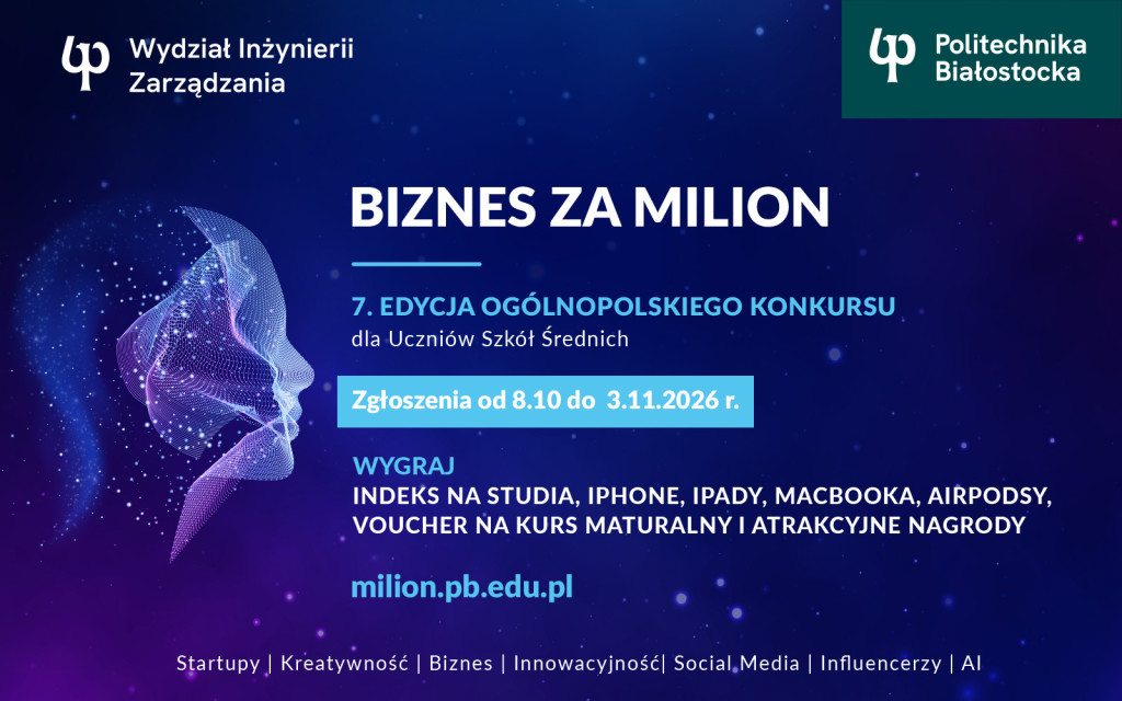 grafika konkursu Biznes za milion 2026