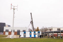 Mobilny Punkt Szczepień na terenie kampusu Politechniki Białostockiej