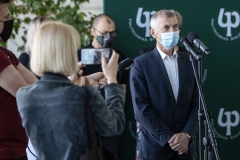 Bogdan Minkiewicz, zastępca dyrektora do spraw zarządzania i obsługi technicznej szpitala, Konferencja prasowa 18.05.2021 r. "Politechnika Białostocka wspiera SPP ZOZ w Choroszczy;