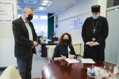 Politechnika Białostocka wraz Uniwersytetem Medycznym w Białymstoku, Uniwersytetem w Białymstoku i Chrześcijańską Akademią Teologiczną w Warszawie zadeklarowała wolę współpracy na rzecz ochrony zabytkowych katakumb Klasztoru Męskiego Zwiastowania Najświętszej Marii Panny; fot. Gabriela Kościuk 2
