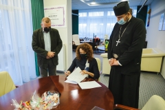 Politechnika Białostocka wraz Uniwersytetem Medycznym w Białymstoku, Uniwersytetem w Białymstoku i Chrześcijańską Akademią Teologiczną w Warszawie zadeklarowała wolę współpracy na rzecz ochrony zabytkowych katakumb Klasztoru Męskiego Zwiastowania Najświętszej Marii Panny; fot. Gabriela Kościuk 5