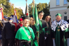 Przedstawiciele Politechniki Białostockiej na centralnych obchodach inauguracji roku akademickiego 2018/2019, Warszawa 30 września 2018 r.