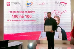 Piotr Tomaszuk został stypendystą programu "100 na 100"