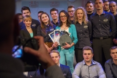 Gala Konkursu Technotalent 2018 - Nagroda z okazji 5-lecia Konkursu Technotalent, Ewelina Brzozowska z nagrodą za determinację i progres projektu