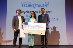 Gala Konkursu Technotalent 2018 - Technotalent PB - Ewelina Brzozowska, „Crowler – pełzak rehabilitacyjny”