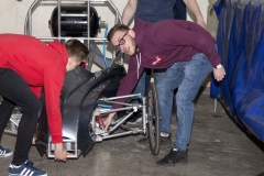 Pneumobil z Wydziału Mechnicznego przed zawodami Aventics Pneumobile Competition 2019 r. na Węgrzech, fot. zasoby WM PB