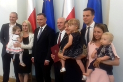 Prof. Władysław Gardziejczyk odebrał nominację z rąk Prezydenta Andrzeja Dudy, uroczystość w Pałacu Prezydenckim 27 czerwca 2019 r. Warszawa
