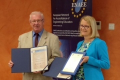 Wręczenie europejskich certyfikatów EUR-ACE® na posiedzeniu Komisja Akredytacyjnej Uczelni Technicznych (KAUT) 26 czerwca 2019 r. w Łodzi