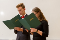 Uroczystość ślubowania uczniów klas pierwszych Liceum Ogólnokształcącego Politechniki Białostockiej, 5 listopada 2019 r.