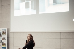 Marta Sękulska-Wrońska. Gala konkursu Drewno w Architekturze 2019 na Wydziale Architektury PB. 14 listopada 2019 r., fot. B. Śliwecki (WA)