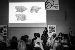 Marta Sękulska-Wrońska. Gala konkursu Drewno w Architekturze 2019 na Wydziale Architektury PB. 14 listopada 2019 r., fot. B. Śliwecki (WA)