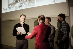 Kamil Koralik. Gala konkursu Drewno w Architekturze 2019 na Wydziale Architektury PB. 14 listopada 2019 r., fot. B. Śliwecki (WA)