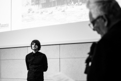 Maciej Sokół. Gala konkursu Drewno w Architekturze 2019 na Wydziale Architektury PB. 14 listopada 2019 r., fot. B. Śliwecki (WA)