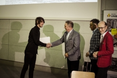 Maciej Sokół. Gala konkursu Drewno w Architekturze 2019 na Wydziale Architektury PB. 14 listopada 2019 r., fot. B. Śliwecki (WA)