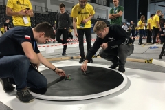 Reprezentanci Politechnikio Białostockiej na zawodach Sumo Challenge 2019 w Łodzi, 7 grudnia 2019 r.